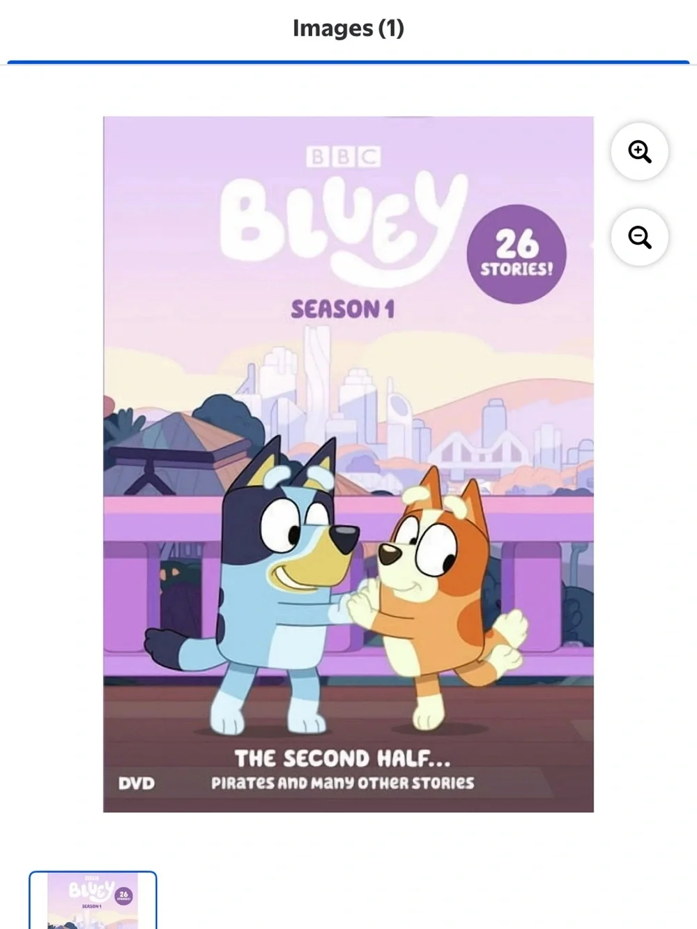 Bluey Season 1 (The Second Half) DVD - Purple Cover